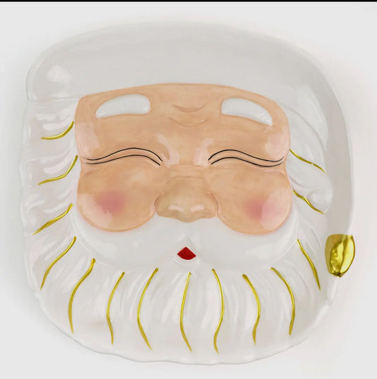 White Santa Platter