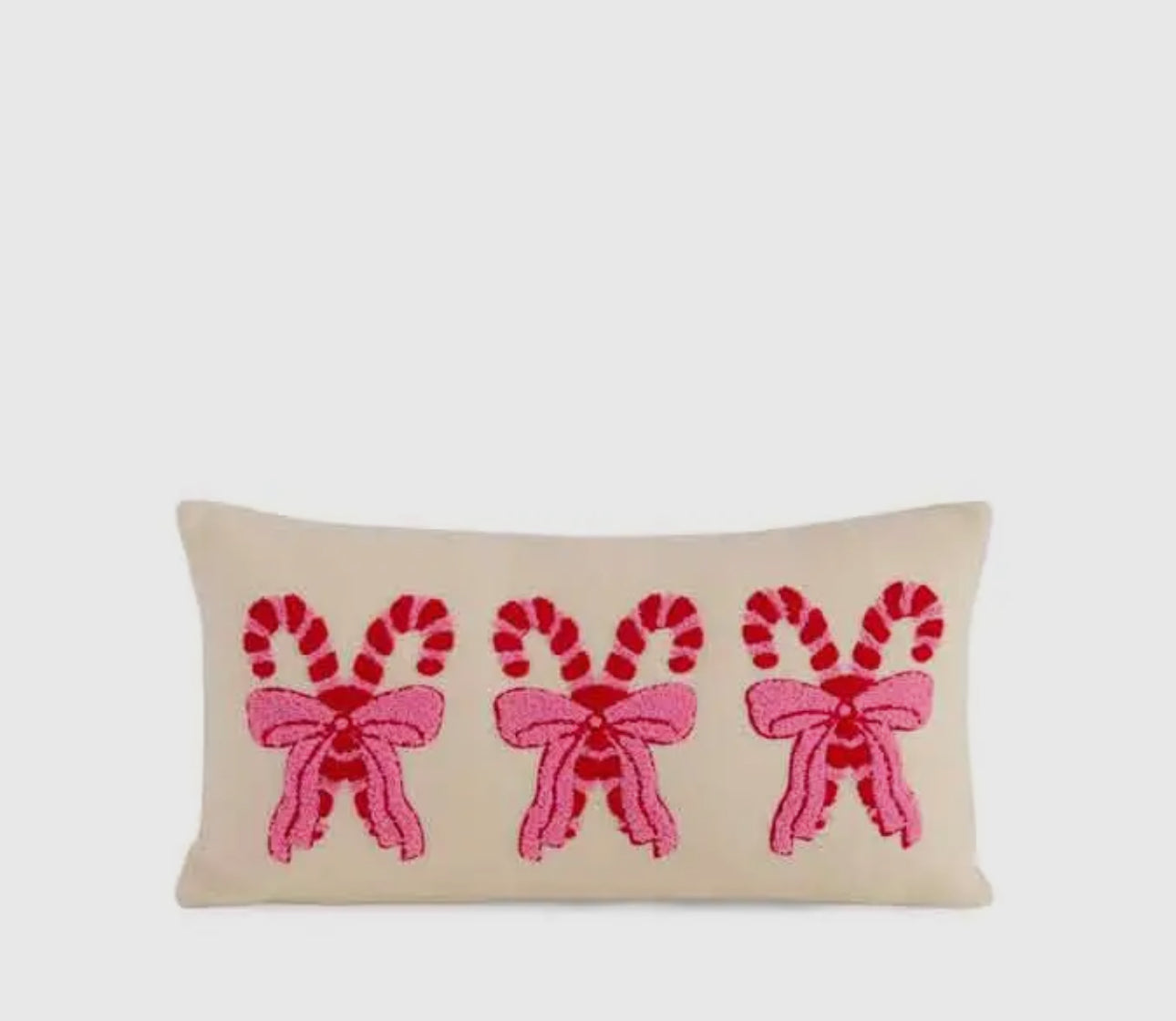Pretty Candy Cane Pillow