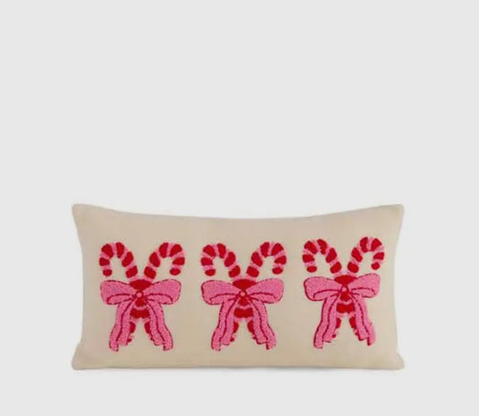 Pretty Candy Cane Pillow