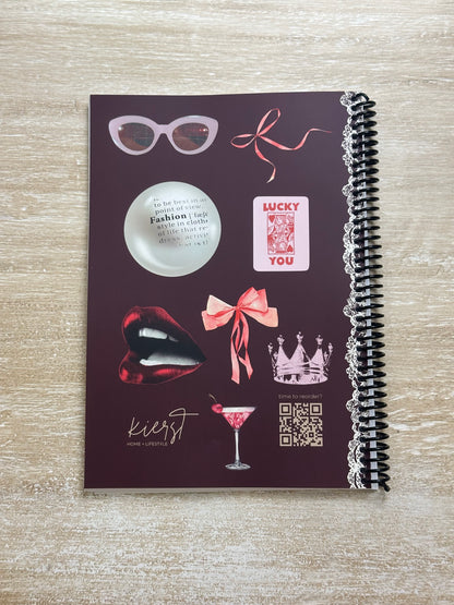 2026 Lifestyle Planner - Signature Velvet Noir Iconic Collage