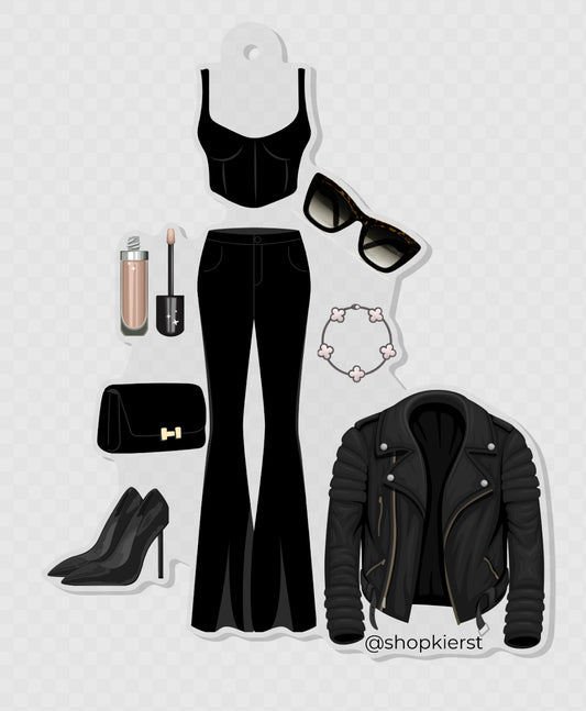 Edgy Chic OOTD Ornament + Keychain