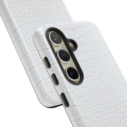 White Alligator Samsung Galaxy Case | Classic Texture Meets Modern Edge