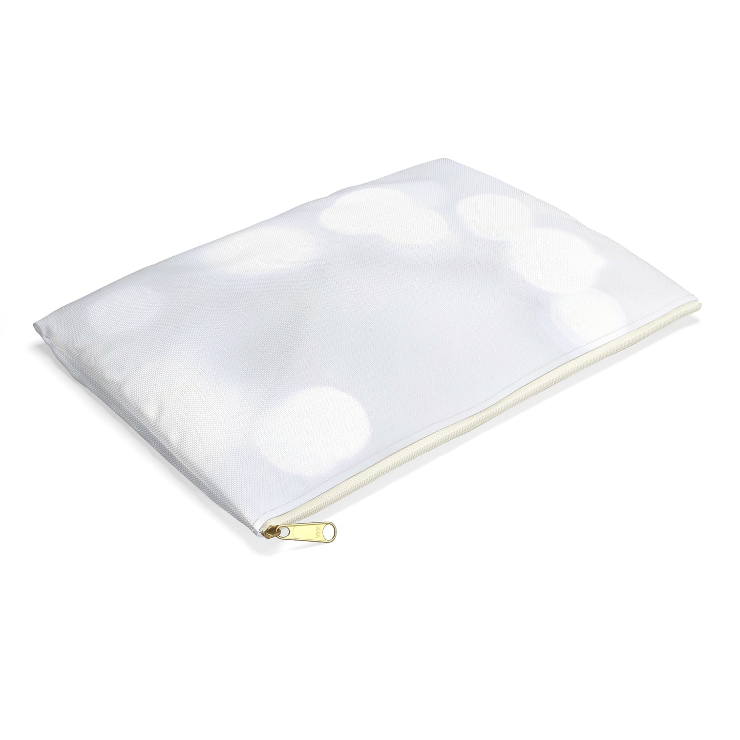 White Sparkle Print Accessory Pouch