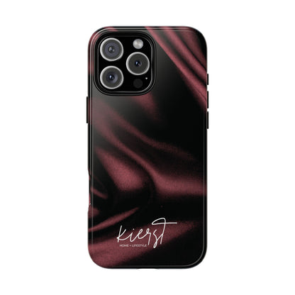 Signature Velvet Noir Silk Print iPhone Case