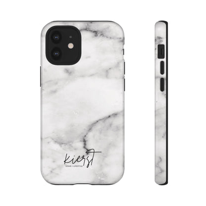 Lived-In White and Grey Marble iPhone Case | Curated Calm, Captured in Marble