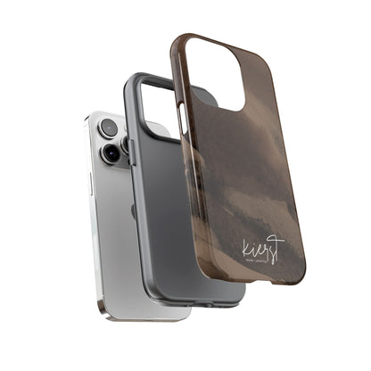 Brown Abstract iPhone Case | Minimal. Earthy. Elevated.