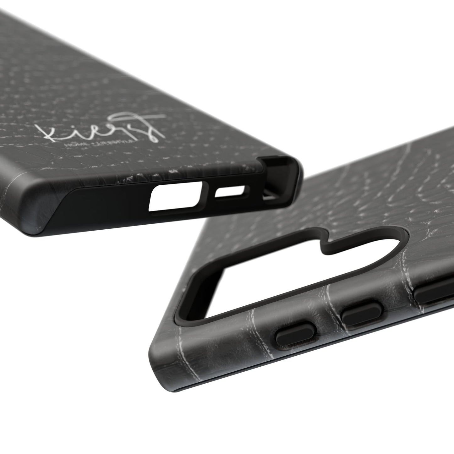 Black Alligator Print Samsung Galaxy Case | Refined Impact, Bold Simplicity
