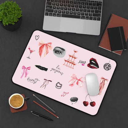 Pink Desk Mat - Edge of Romance