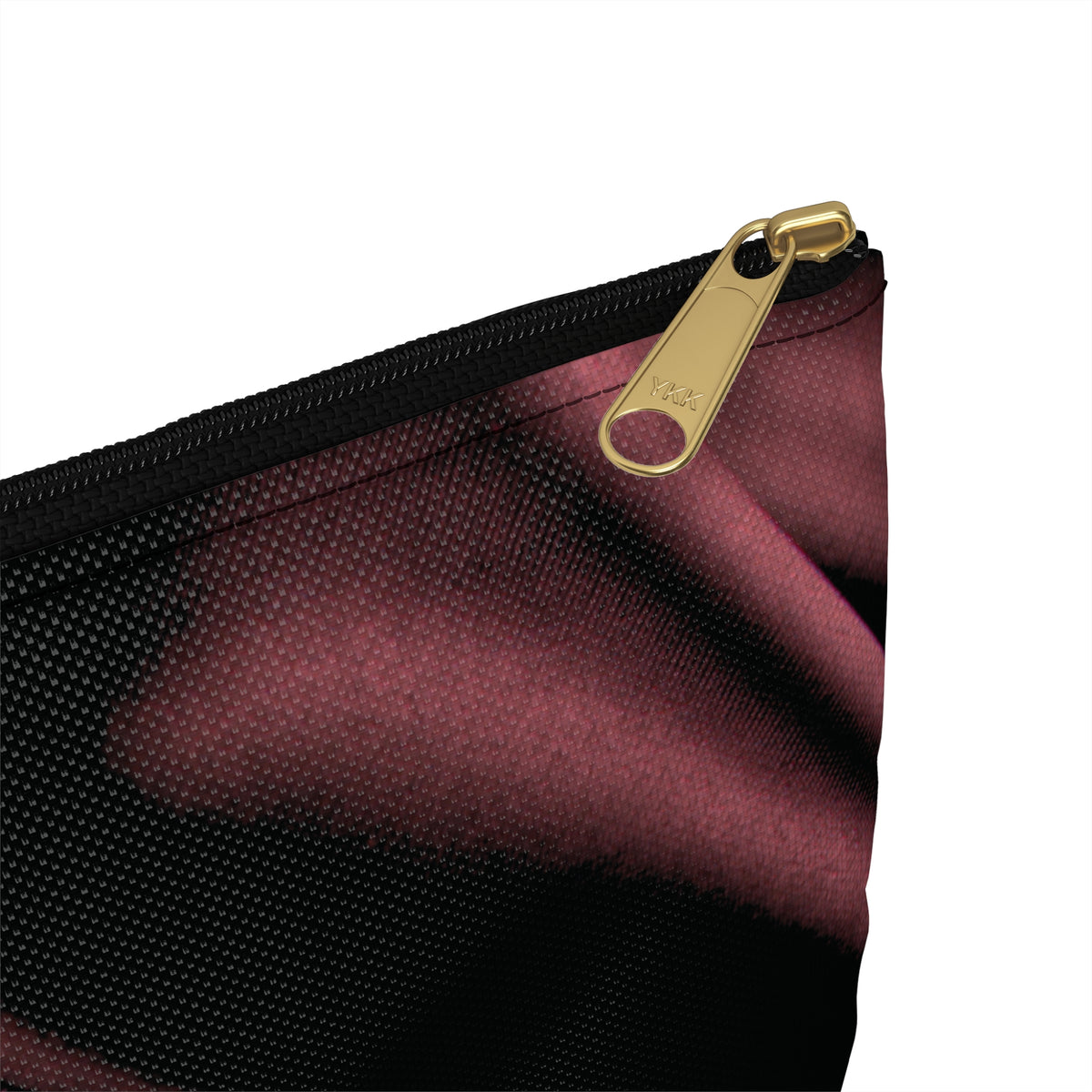 Signature Velvet Noir Silk Print Accessory Pouch