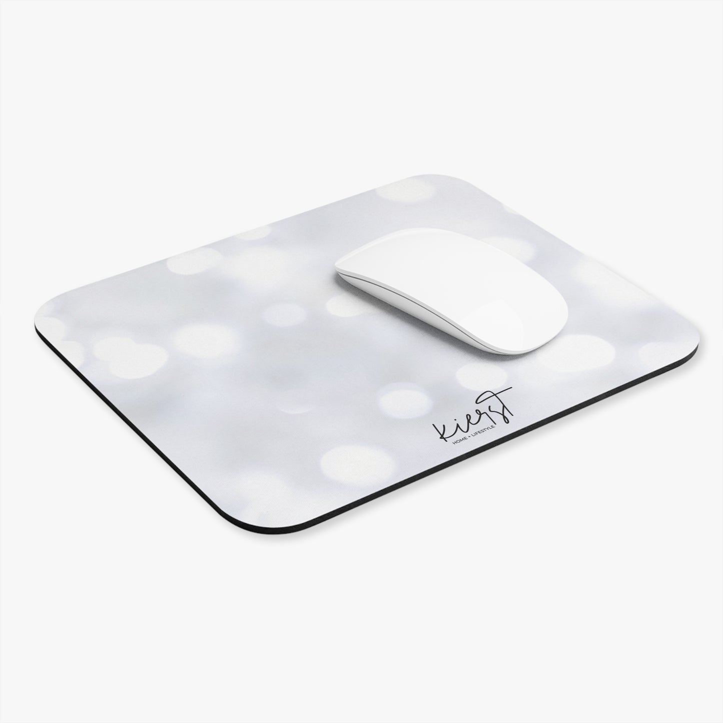 White Sparkle Mouse Pad