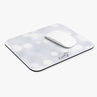 White Sparkle Mouse Pad
