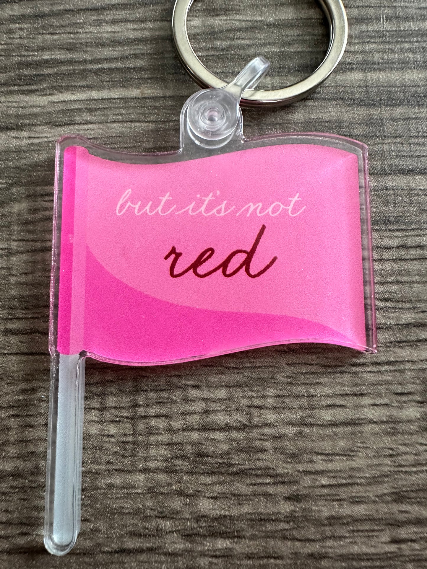 Red Flag Acrylic Keychains