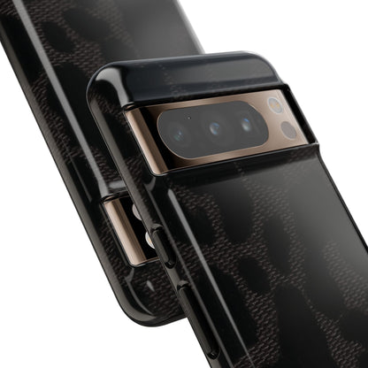 Black Leopard Google Pixel Phone Case | Striking Neutral, Wild Edge