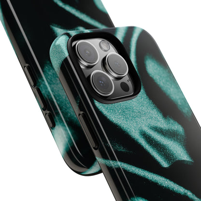 Emerald Silk Print iPhone Case
