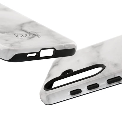 Lived-In White and Grey Marble Samsung Galaxy Case | Soft Strength, Redefined