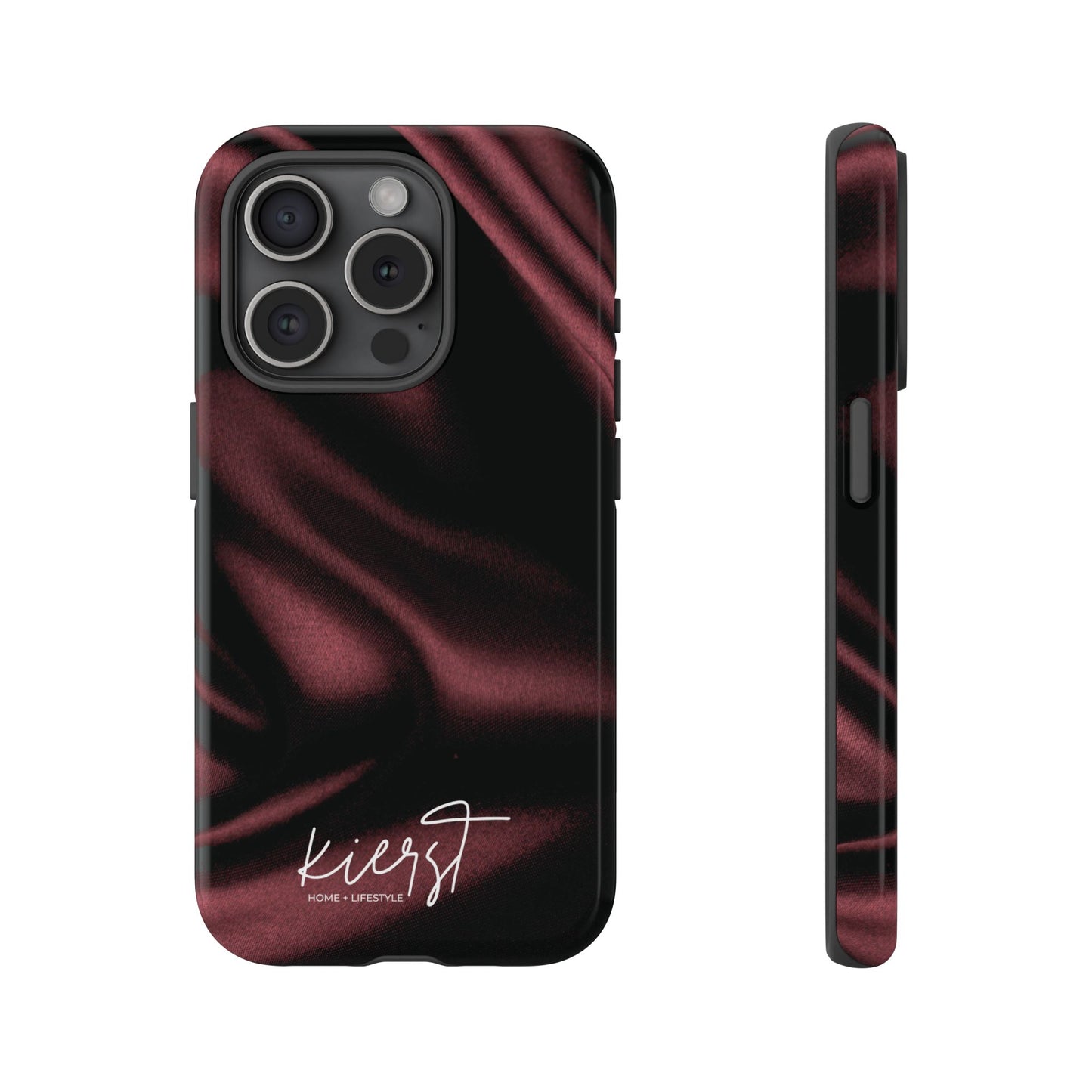 Signature Velvet Noir Silk Print iPhone Case