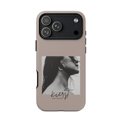 Black & White Fashion Portrait iPhone Case