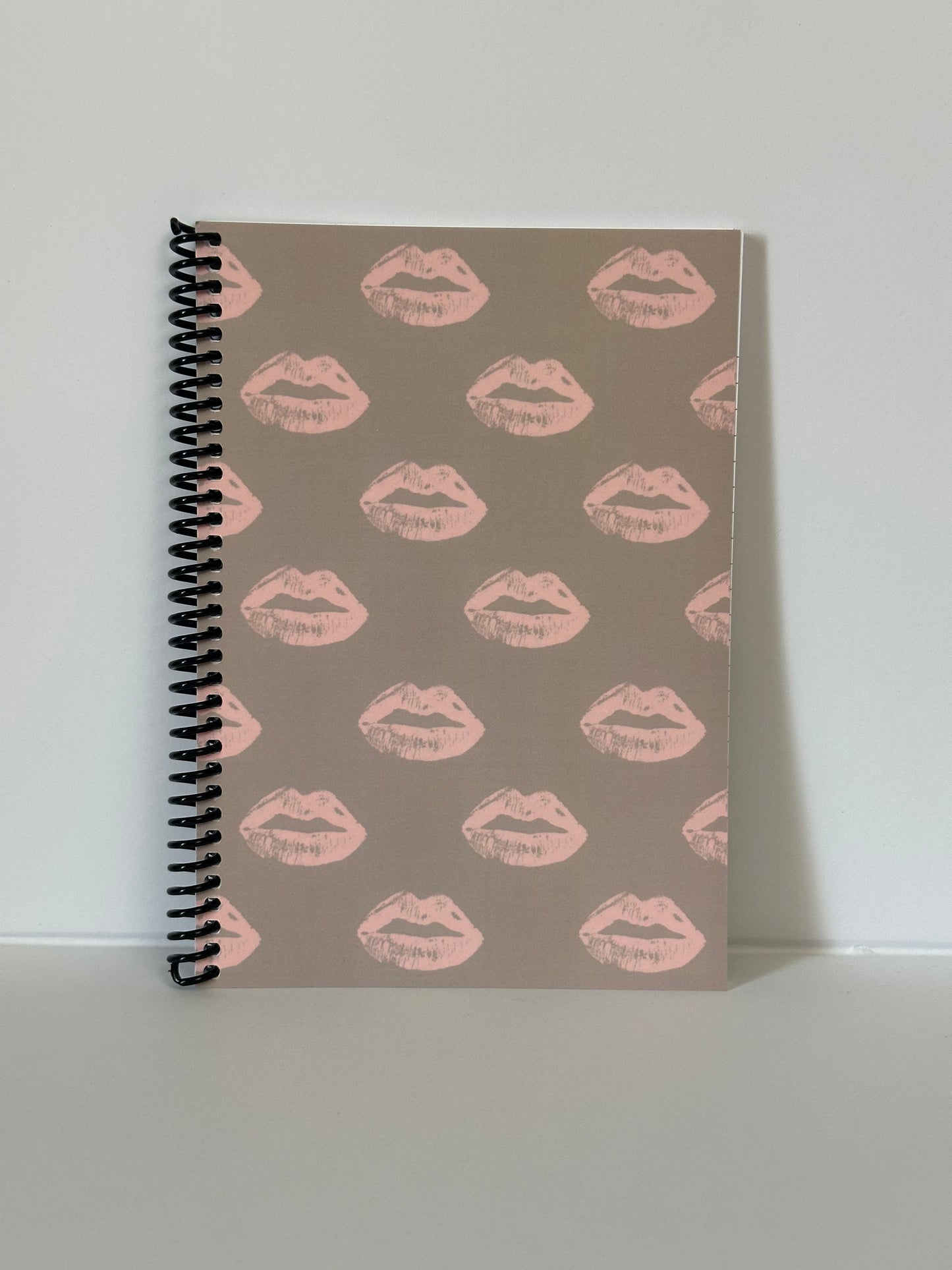 Pillow Talk-Inspired Lips on Oat Notebook