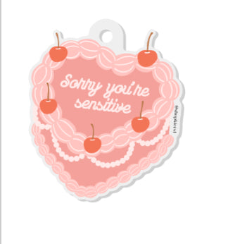 Sorry You’re Sensitive Cake Acrylic Keychain