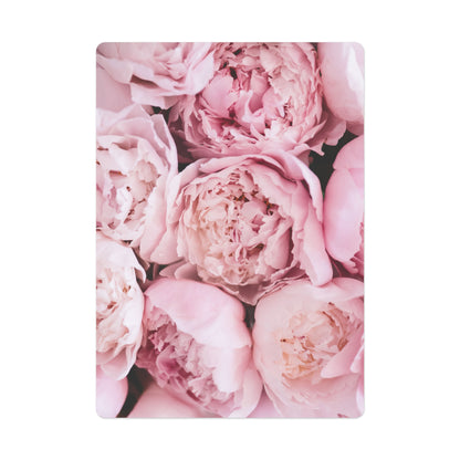 Pink Peony Poker Cards