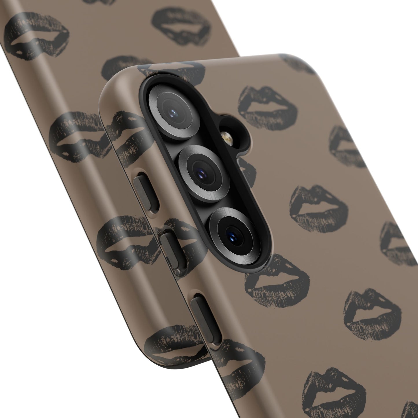 Black Lips and Mocha Samsung Galaxy Phone Case