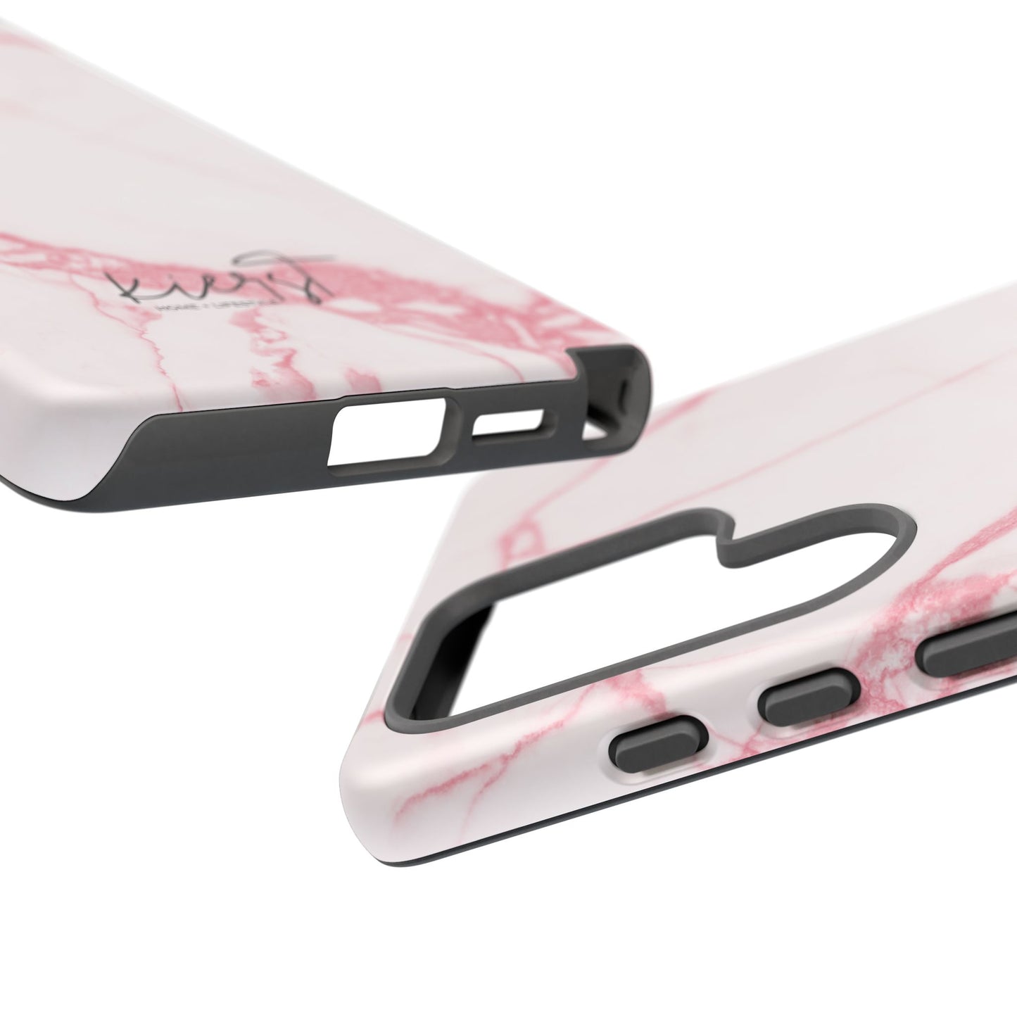 Pink & White Marble Samsung Galaxy Phone Case