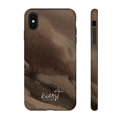 Brown Abstract iPhone Case
