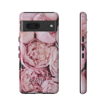 Pink Peonies Google Pixel Phone Case | Romantic Florals, Everyday Function