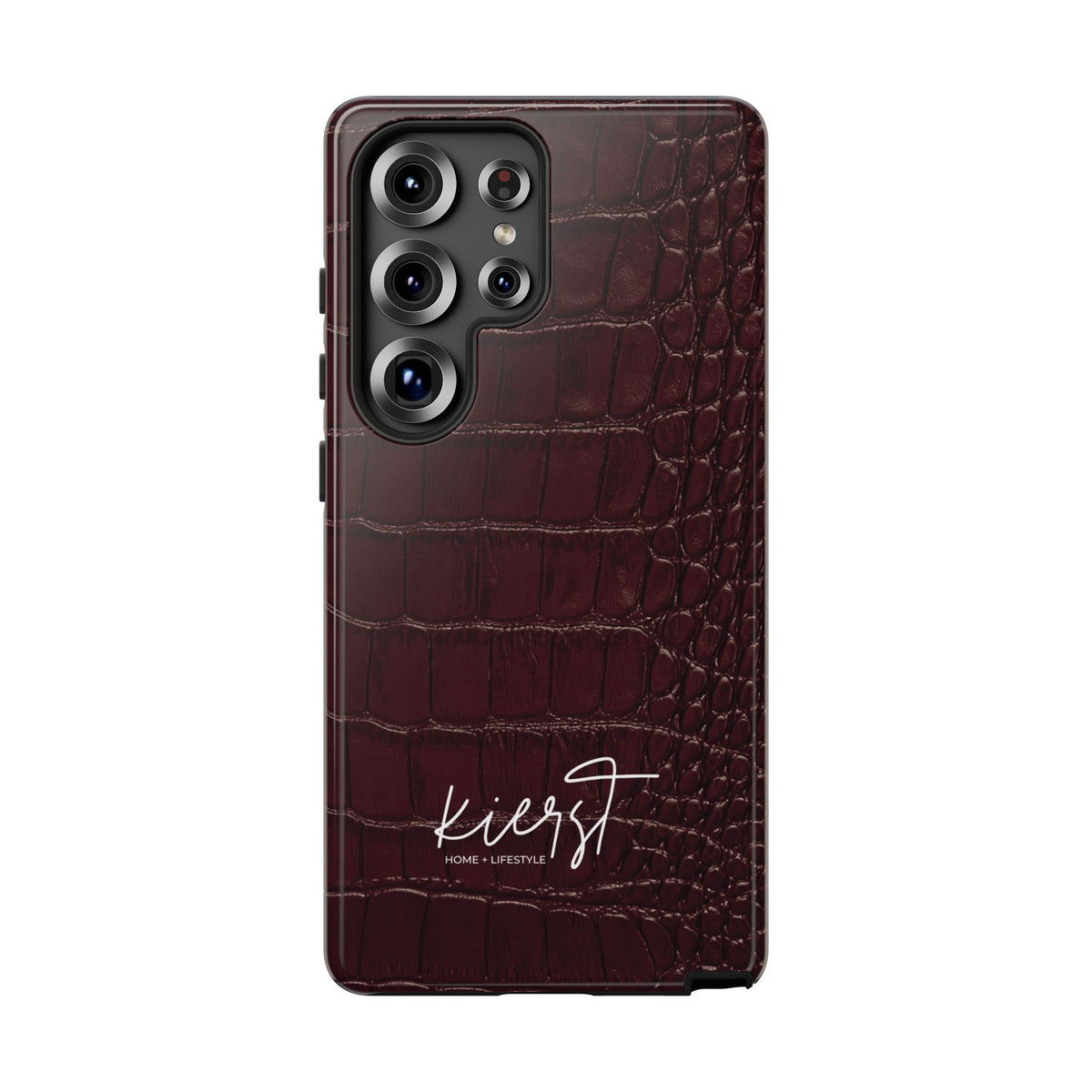 Signature Velvet Noir Crocodile Print Samsung Galaxy Phone Case