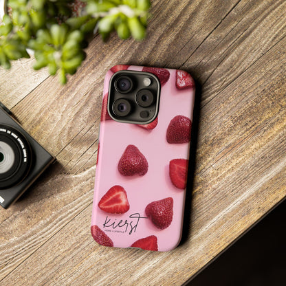 Strawberries iPhone Case | A Sweet Statement Rooted in Soft Luxury