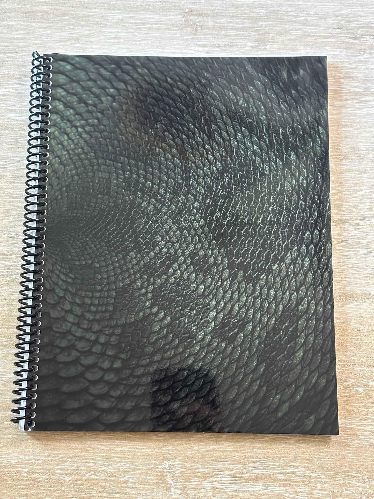 Deep Rich Green Snake Print Notebook