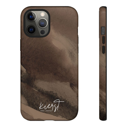 Brown Abstract iPhone Case