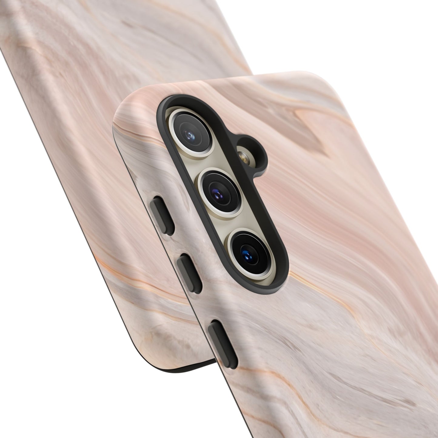 Blush Swirl Marble Samsung Galaxy Phone Case | Subtle Design, Timeless Tone