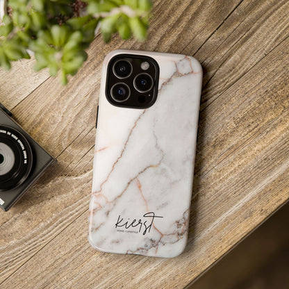 Warm White Marble iPhone Case