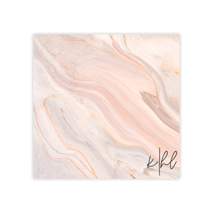 Blush Swirl Marble Post-it® Note Pad | Soft Pink Marble-Inspired Sticky Notes for Chic Desks