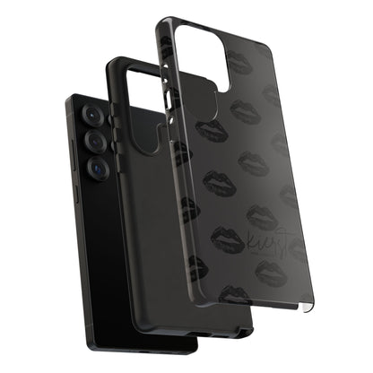 Black Lips Samsung Galaxy Phone Case