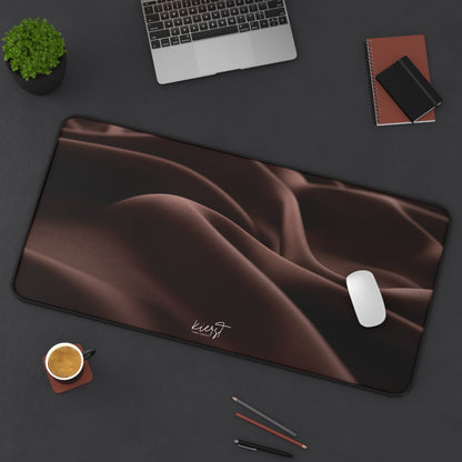 Chocolate Silk Print Desk Mat