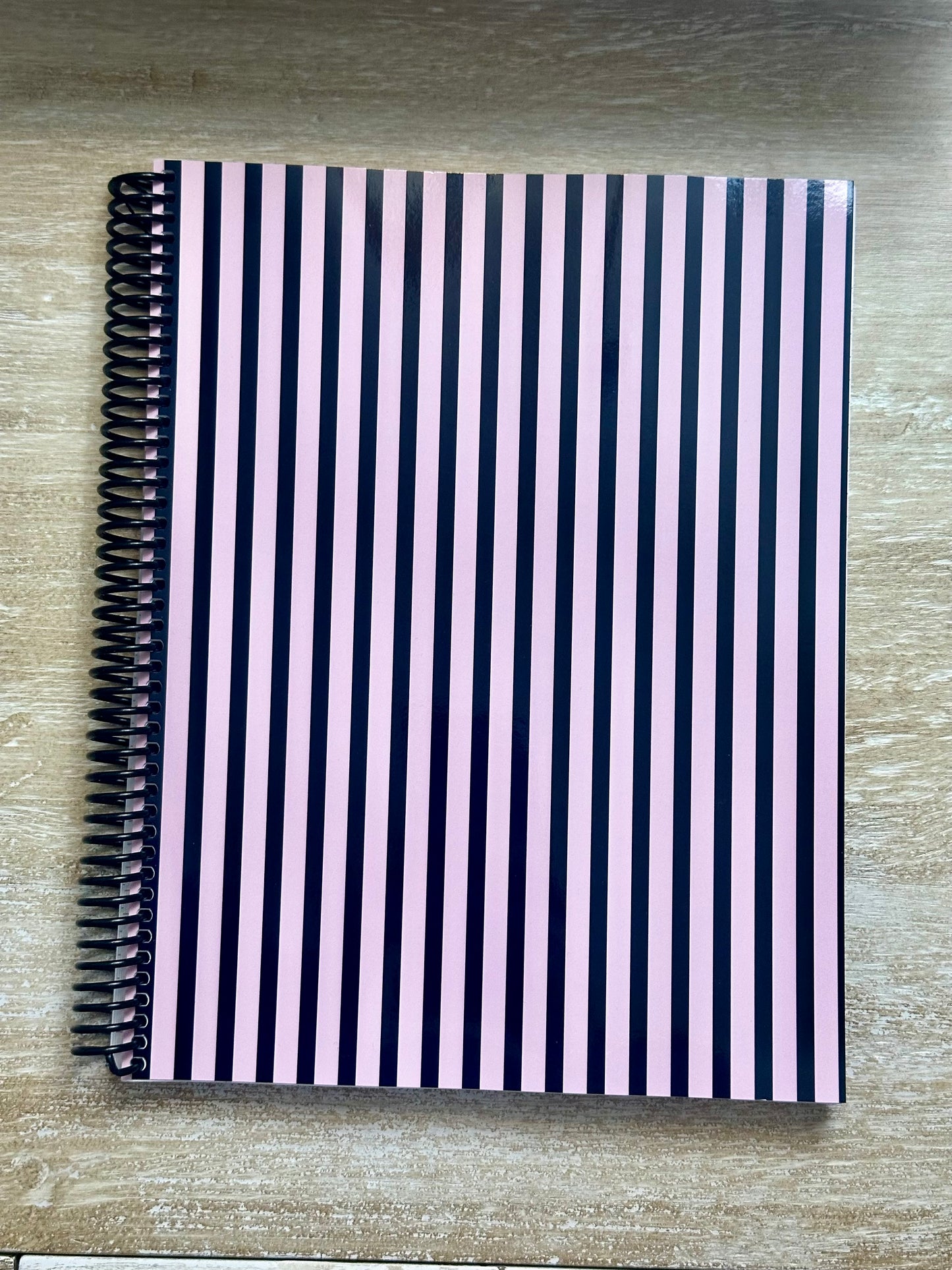 Signature Pink + Signature Storm Striped Notebook
