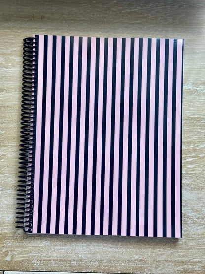 Signature Pink + Signature Storm Striped Notebook