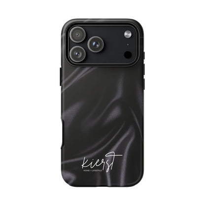 Black Silk Print iPhone Case