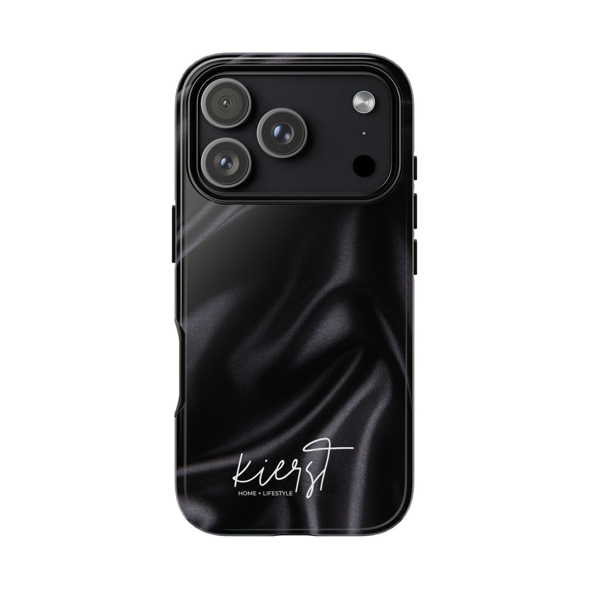 Black Silk Print iPhone Case