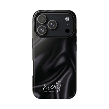 Black Silk Print iPhone Case