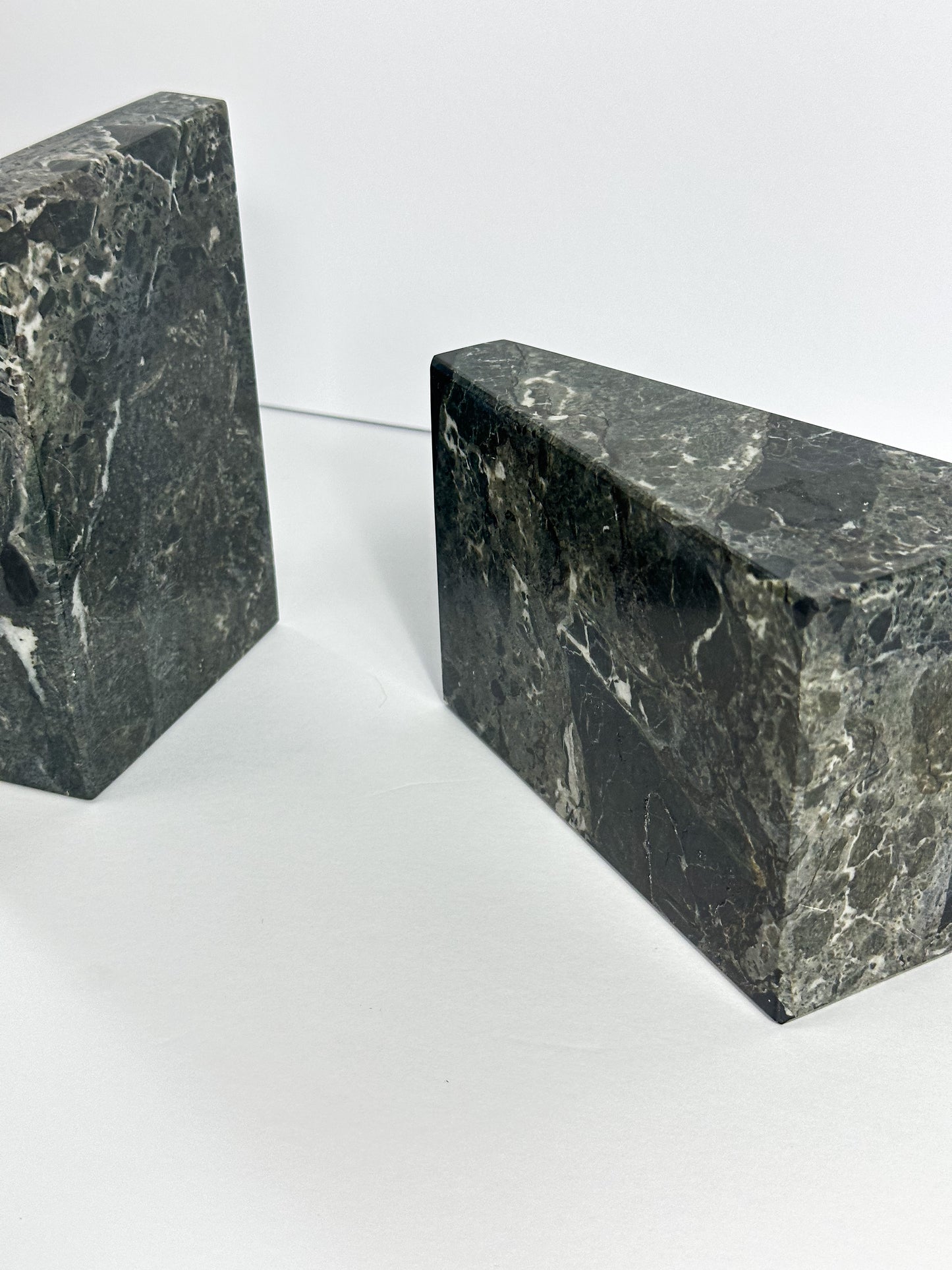 Black Marble Bookends