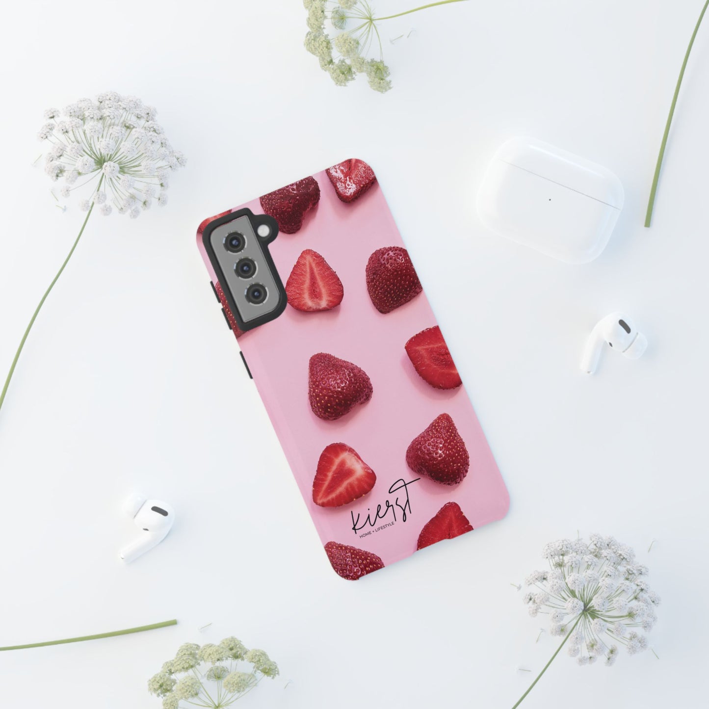 Strawberries Samsung Galaxy Phone Case | A Juicy Pop of Playfulness Meets Polished Design