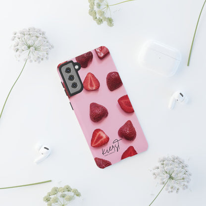 Strawberries Samsung Galaxy Phone Case | A Juicy Pop of Playfulness Meets Polished Design