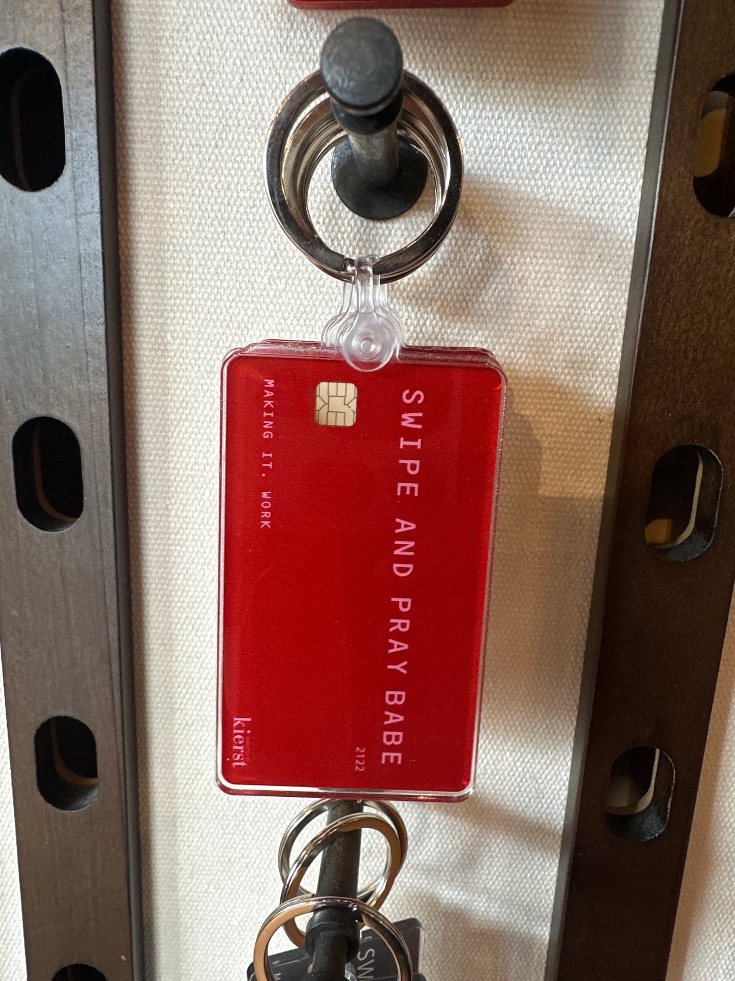 Swipe and Pray Keychain