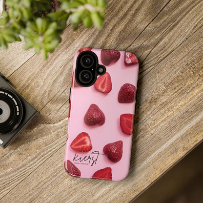 Strawberries iPhone Case | A Sweet Statement Rooted in Soft Luxury