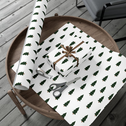 Cartoon Tree Christmas Tree Gift Wrapping Paper