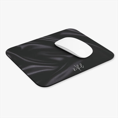 Black Silk Print Mouse Pad