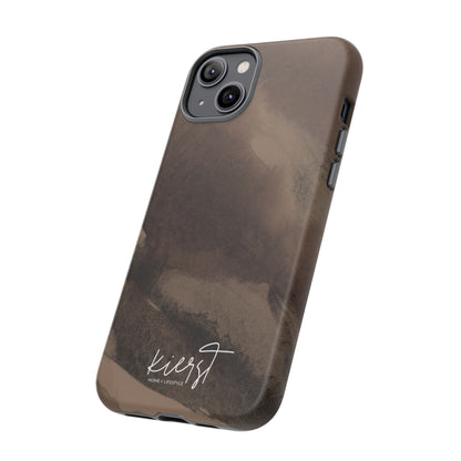 Brown Abstract iPhone Case